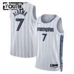 Maillot NBA Memphis Grizzlies Santi Aldama Nike 2025-26 City Edition Gris Swingman - Enfant
